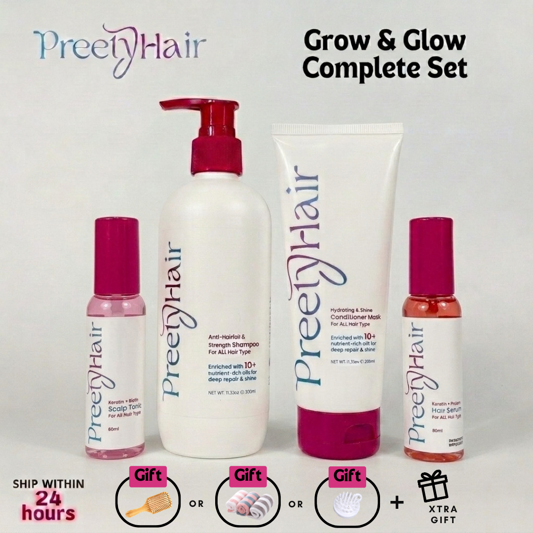Preety Hair Full Set (Serum) + Free Gift