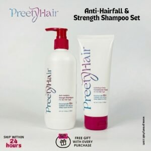 NEW LOOK Preety Hair Anti-Hair Fall Shampoo & Ultra-Hydrating Shine Conditioner Mask + Free Gift